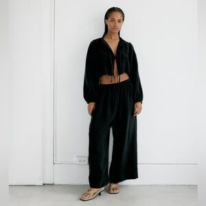 Bohme goods the trouser - black linen